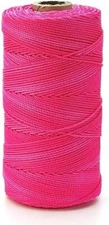 Pink Twisted Mason Line #18 x 1100ft. - 100% Nylon, Masonry, Crafting, Gardening