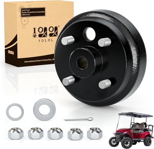 Golf Cart Brake Drum Hub Assembly for EZGO TXT PDS 1982-up Electric - Foto 1 di 7