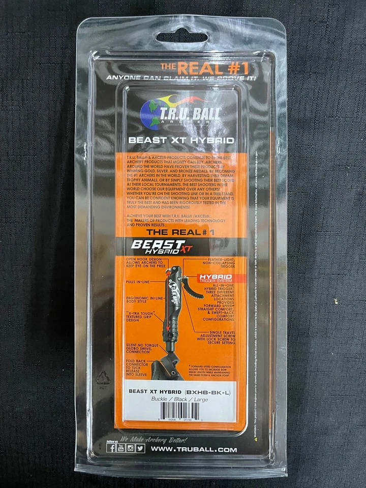 T.R.U. Ball Beast XT Hybrid Buckle Black Release BRAND NEW - Image 3 of 4