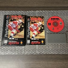 NHL FaceOff PlayStation 1 PS1 Disc + Long Box Case + Manual + Reg. Card + Foam