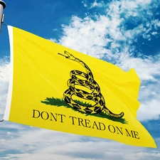 3x5 Gadsden Don't Tread on Me Flag 3'x5' House Banner grommets Super polyester