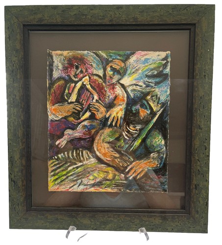 DUBI ARIE "Eifersucht" Künstler signiert nummeriert gerahmt Lithographie Druck 3/350 - Bild 2 von 6