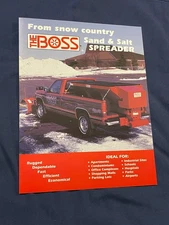 Snowplow "The Boss" Sand & Salt Spreader Dealer Sales Brochure