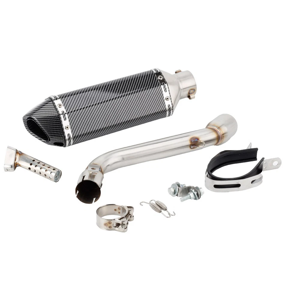 For Honda CRF250L / Rally 2017-2020 Exhaust Pipe With Mid Link Pipe Slip-on Foto 2 de 4