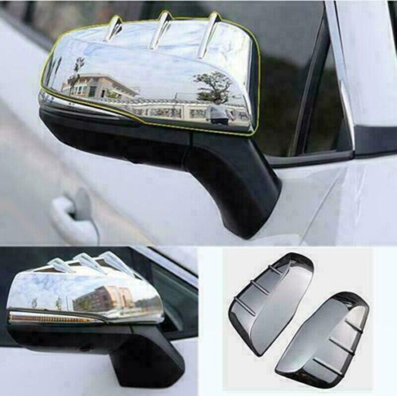 For Toyota Sienna 2021-2025 ABS Chrome Side Door Rearview Mirror Cover Trim Cap