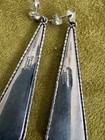 Vintage Sterling Butterfly Wing Earrings — photo 7
