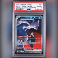 Pokemon TCG - Team Rocket's Mewtwo ex SIR 281/217 Ascended Heroes 2026 PSA 10