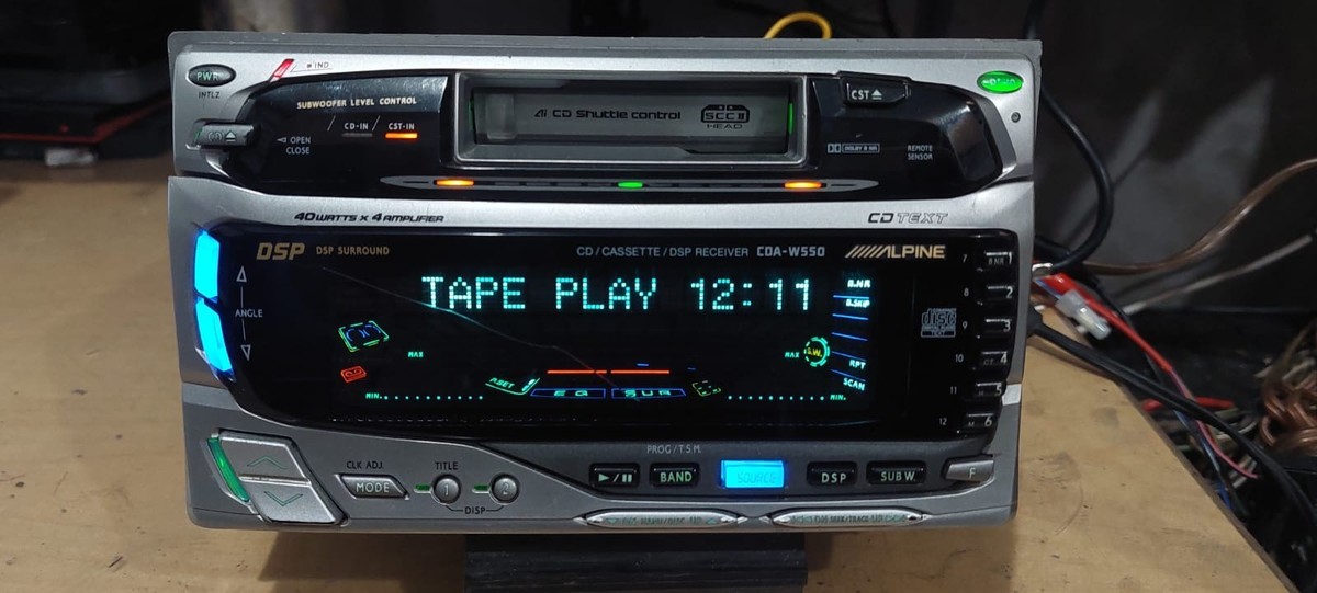 Old school vintage Alpine car CD stereo model CDA-W550 Fully