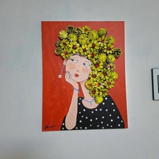 Love Woman Artwork - Unique 32x42cm Handmade Art Piece Official