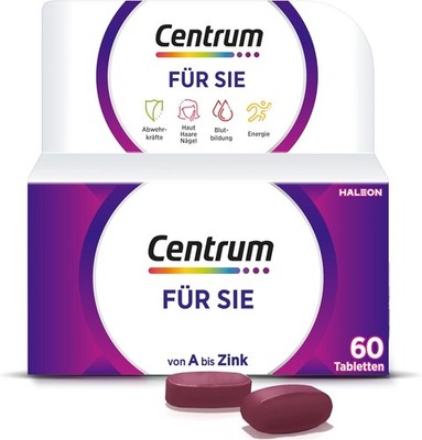Multivitamin Centrum Für Sie 60 St. Hochwertiges Nahrungsergänzungsmittel Frauen