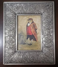 Artist M. DeVerte Print on Canvas from Old Images La Rochelle France (Signed)