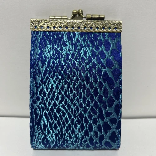 Cathayana Cyan/Blue Aquatic Feel Credit Card Holder Excellent Condition