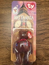 VTG 1999 McDonald  s Teenie Beanie Baby - BRITANNIA THE BEAR - New in Package 