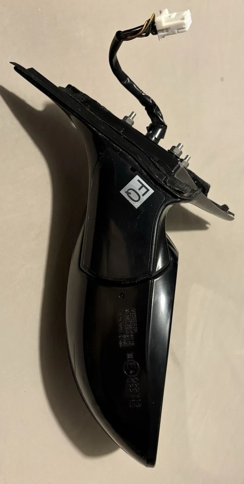 Espejo retrovisor eléctrico lateral pasajero Infiniti G37 Sadan 2008 a 2013 negro OEM usado Foto 3 de 4