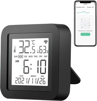 Smart WiFi IR-Fernbedienung Temperatur- und Feuchtigkeitssensor Hygrometer