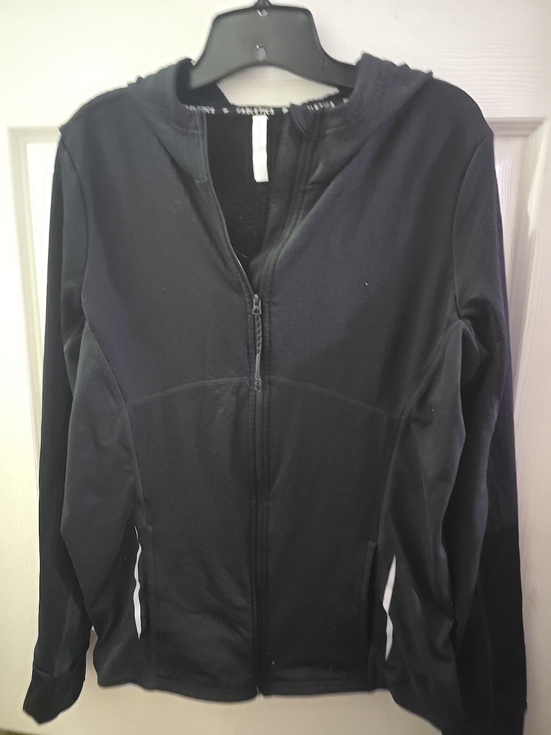 Fabletics Full Zip Athletic Running Black Hoodie … - image 1