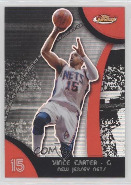 2007-08 Topps Finest Refractor Vince Carter #30 HOF 0ex8