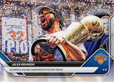 2025 Topps Now Jalen Brunson #OS01 New York Knicks Basketball Card