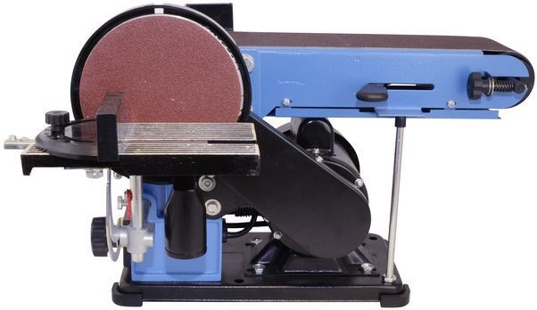 Ponceuse combinée Güde G55135 avec table en aluminium et guide d'angle amovible