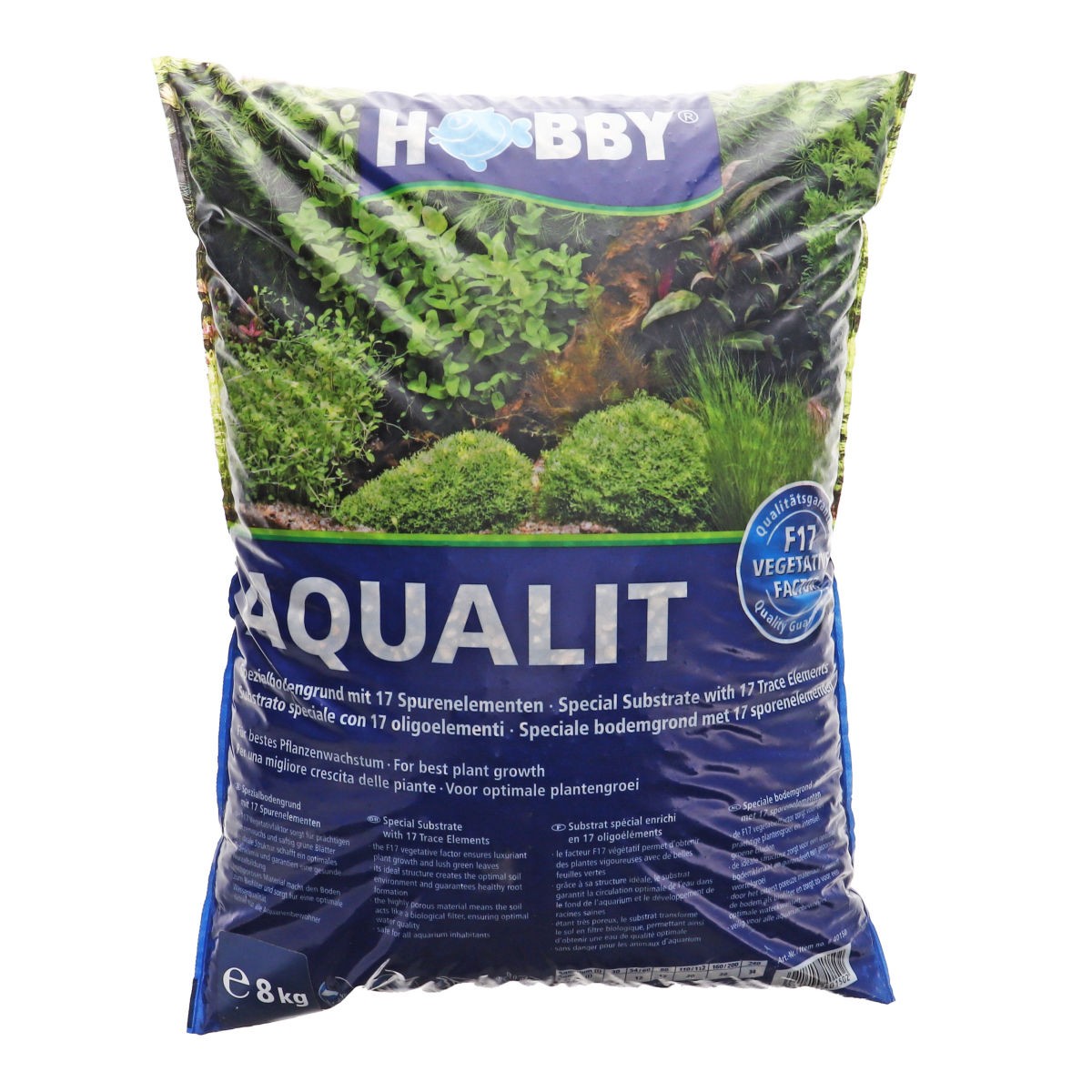 Hobby Aqualit, fondo 12L terreno fertile crescita radici ghiaia per acquario senza calcare