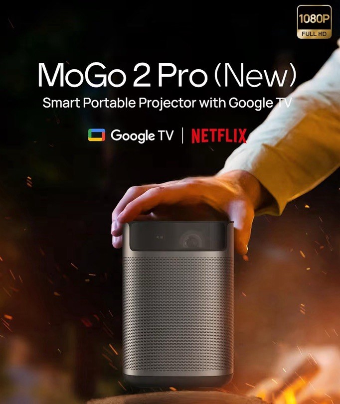 XGIMI - MoGo 2 Pro 1080p Full HD Portable Projector - Sandstone