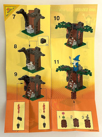 Vintage &copy;1993 LEGO 6020 Castle Dragon Knights Magic Shop 100% Complete