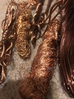 7 Lbs 2 Oz Shiny Bare Bright Clean Copper 1 & 2 Wire Hand Stripped Crafts Scrap — photo 5