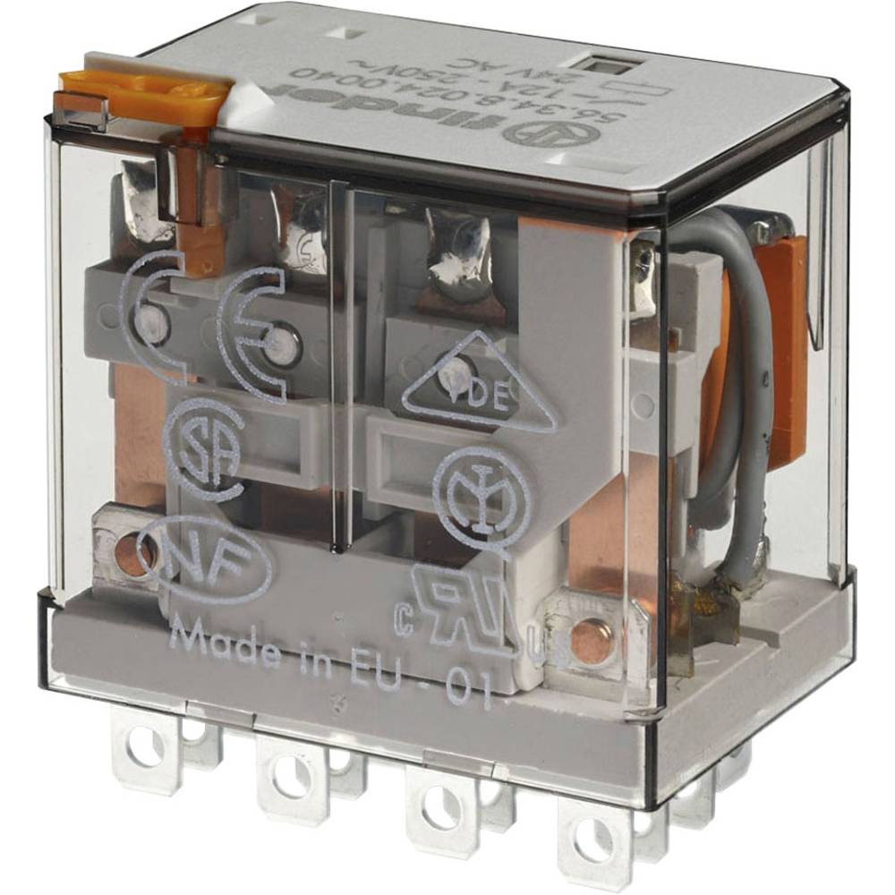 Relais Finder 56.34.8.230.0000 inverseurs RT 4 contacts tension bobine 230 V AC