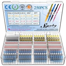 120/250 Conectores De Empalme A Tope Termorretractiles Para Cables Electricos NU