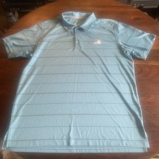 Adidas Golf Mens Short Sleeve Polo Golf Shirt Size XL Blue