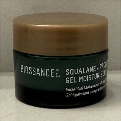 Biossance Squalane + Probiotic Hydrating Gel Face Moisturizer Travel 0.5 fl oz