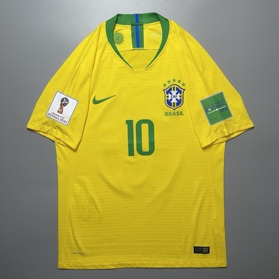 BRAZIL NIKE 2018 WORLD CUP FOOTBALL HOME JERSEY #10 NEYMAR SIZE “M
