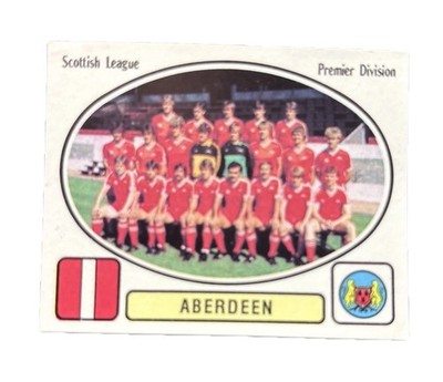Panini Fußball 82 - # 414 - ABERDEEN TEAM GROUP