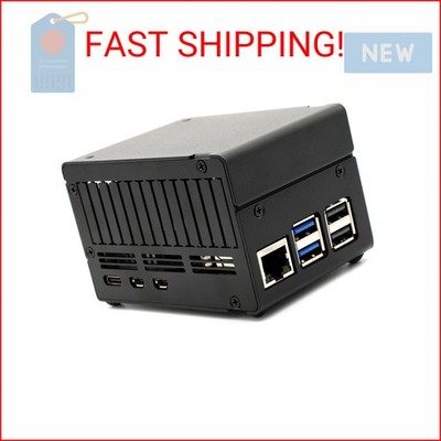 KKSB Case for Raspberry Pi 5 with Space for Hats, Add-on Boards, Cooler, and NVM