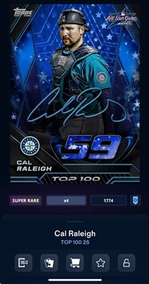 DIGITAL TOPPS BUNT 25 Cal Raleigh ALL-STAR GAME SIGNATURE Super Rare *READ