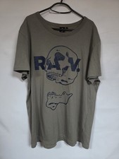 Mens Gstar Raw Tshirt Size XL Grey Skull Design A1114