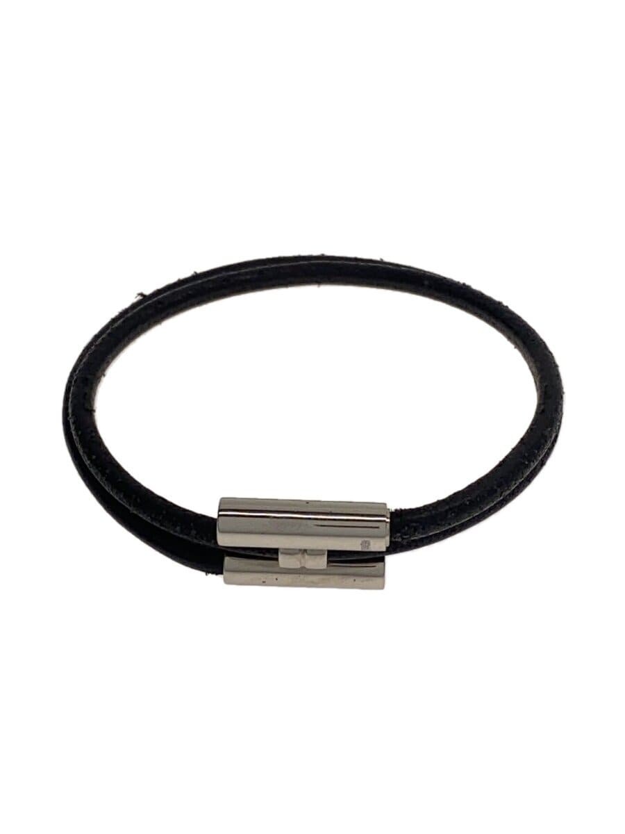 HERMES Black Bangle Bracelet for Men