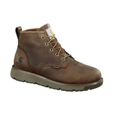 Men New Carhartt Millbrook Waterproof Wedge Boot Dark Brown No Import Fees 