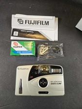 Fujifilm Big Viewfinder Date 60AF 35mm film camera kit & Meikai DI-4398 35mm...