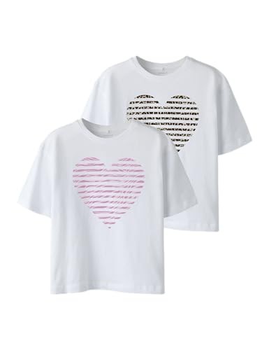 T-Shirt MäDchen 2Er-Pack Name It, GrößE 92, Baumwolle, Kurzarm, Bunt-image