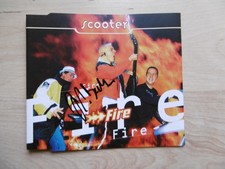 H. P. Baxxter autograph signed CD cover "Scooter - Fire."