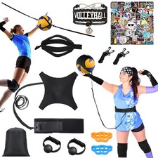 Solo Volleyball Trainer: All-in-One Volleyball Training Equipment with Reboun...