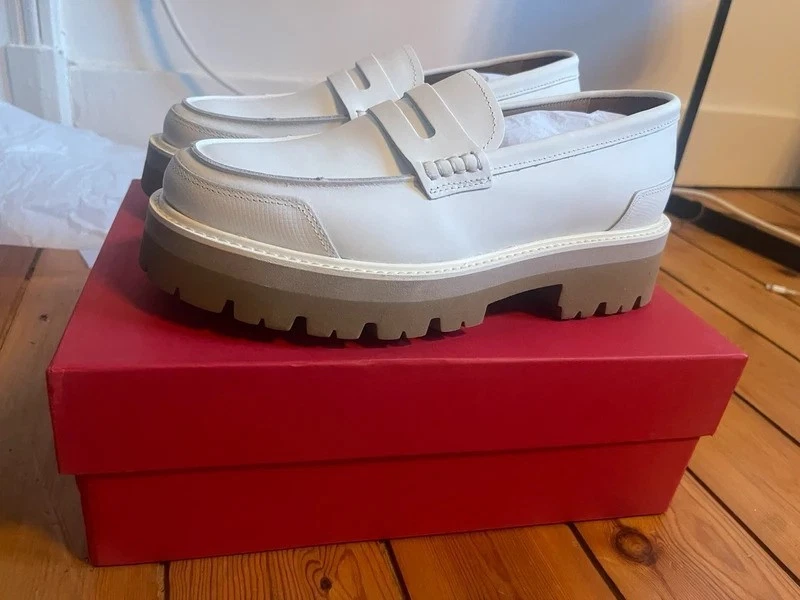 Mocassins femme Grenson Derby Daisy en cuir couleur creme pointure 39 - Photo 4/4