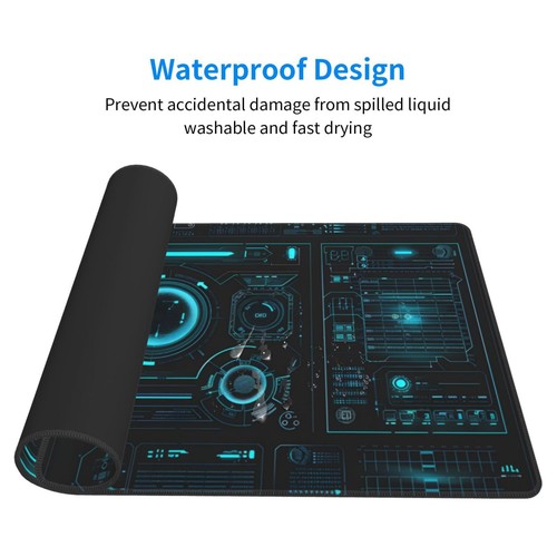 ZOCOZY Grand Tapis de Souris Gaming Extended, (48" x 24") Grand Bureau Mat pour Bureau... - Photo 2/9
