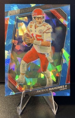 2023 National VIP Gold Pack Patrick Mahomes II Blue Sparkle Prizm /149