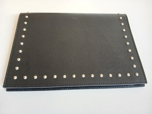 MAISON LAFFARGUE BLACK GRAINED GOAT LEATHER NOTEPAD HOLDER WITH PAD - RRP: €130 - Picture 8 of 24