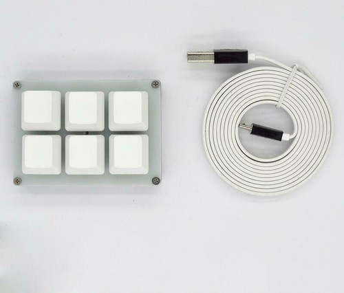 6-Key DIY Customize USB Programmable Mechanical Keyboard Macro keypad Shortcut - Afbeelding 5 van 6