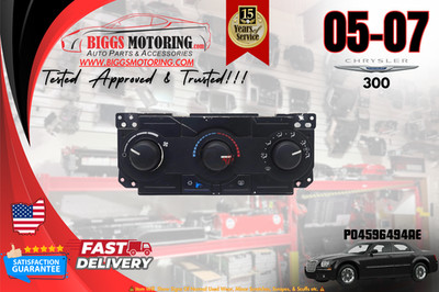 2005-2007 Chrysler 300 AC Heater Climate Control P04596494AE OEM