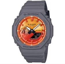 Casio G-Shock GA-2100FL-8AJF Octagon Bezel Watch New/Used No Customs Fees US