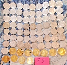 100 Gold-Plated Full Rounds + Morgan Trade & Flowing Silver Dollar US COPY Coins